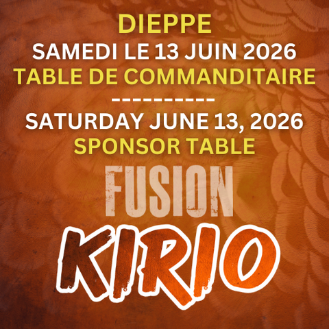 FUSION KIRIO DIEPPE - UNIPLEX - TABLE DE COMMANDITE ET AFTERPARTY - SAMEDI LE 13 JUIN 2026