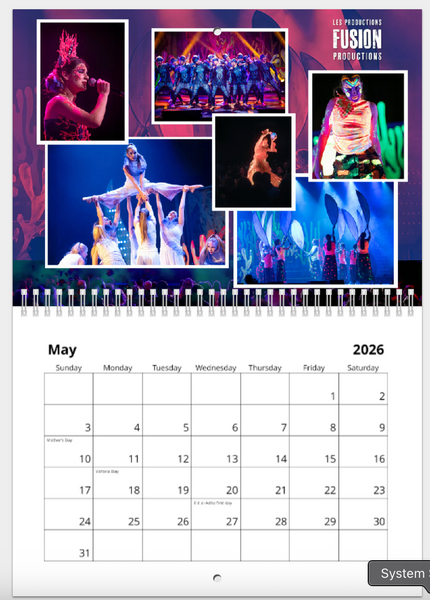 Calendrier AQUALO 2026