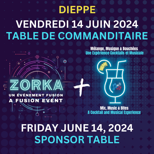 FUSION DIEPPE - UNIPLEX - SPONSOR TABLE AND LIVE MUSIC - JUNE 14 2024 - CORPORATE