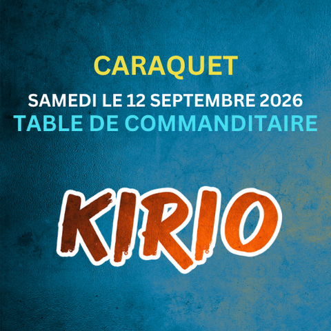FUSION KIRIO CARAQUET - CARREFOUR DE LA MER  - SPONSOR TABLE